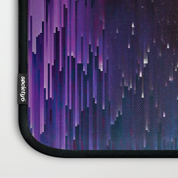 Ultra Violet Glitch Galaxy Laptop Sleeve Gallery Image 3