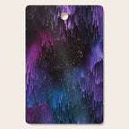 Ultra Violet Glitch Galaxy Cutting Board Gallery Image 1