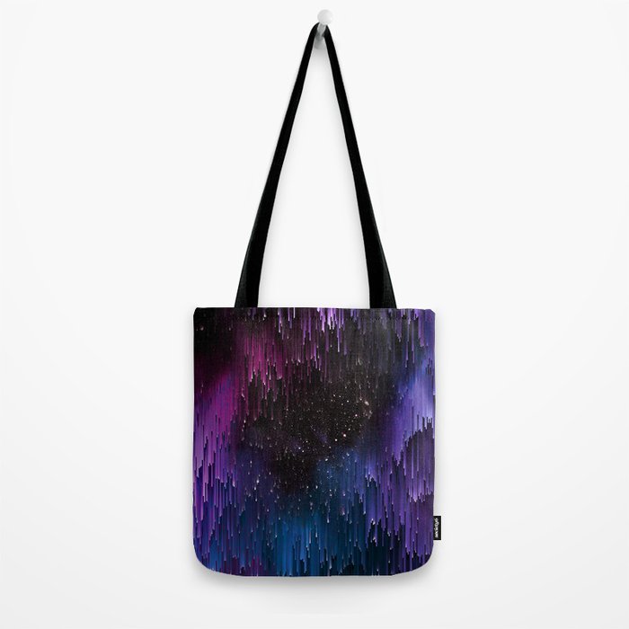 Ultra Violet Glitch Galaxy Tote Bag Gallery Image 2