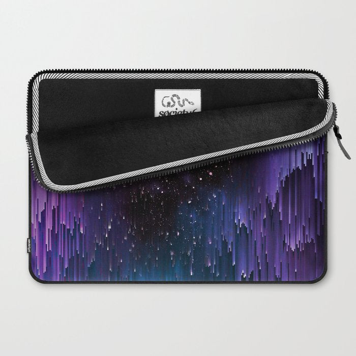 Ultra Violet Glitch Galaxy Laptop Sleeve Gallery Image 2