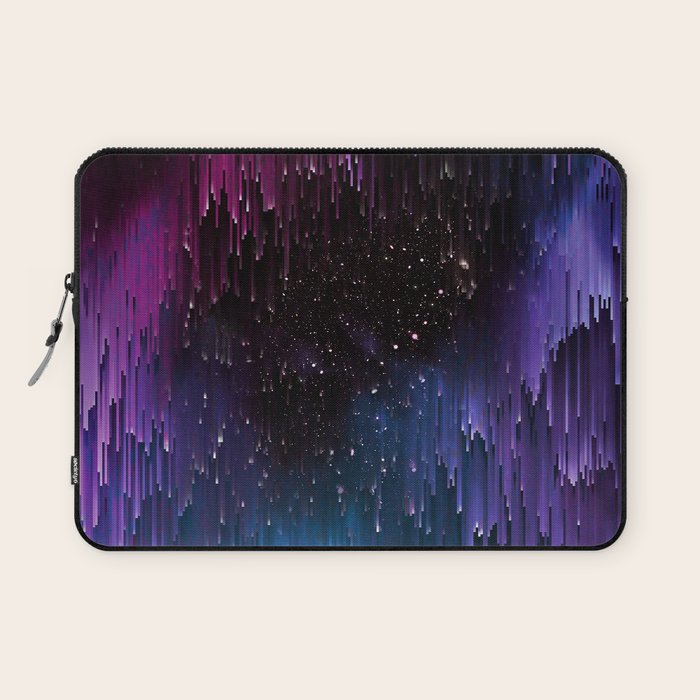 Ultra Violet Glitch Galaxy Laptop Sleeve Gallery Image 1