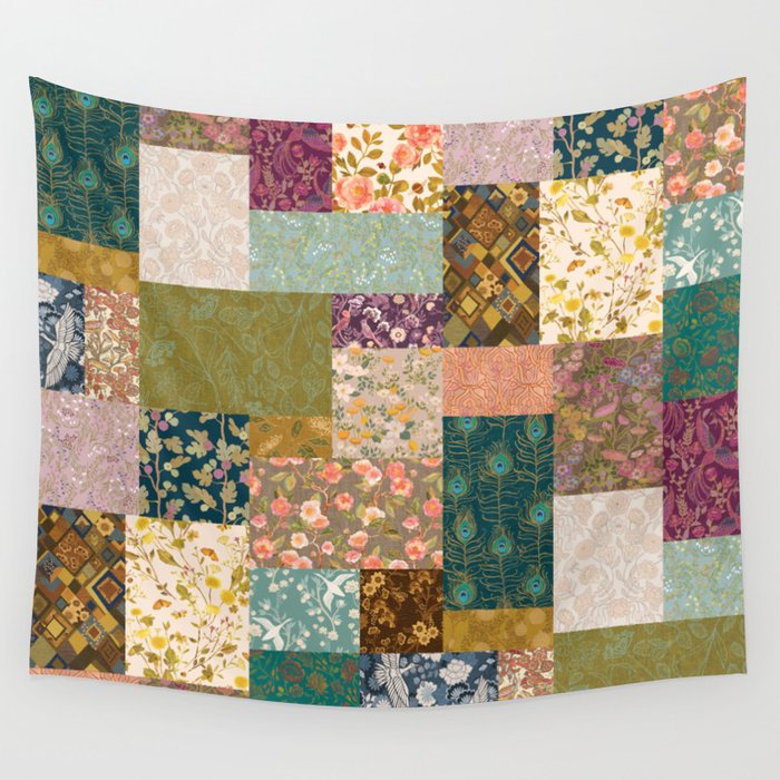 Pashmina Patchwork Wall Tapestry Gallery Image 1