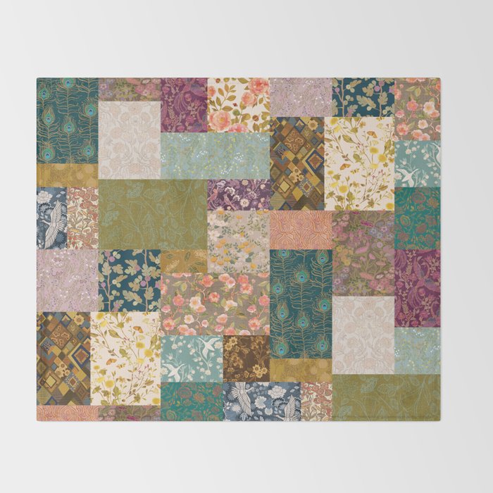Pashmina Patchwork Throw Blanket Gallery Image 2