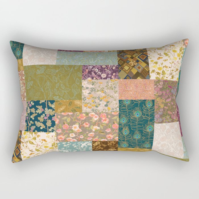 Pashmina Patchwork Rectangular Pillow Gallery Image 2