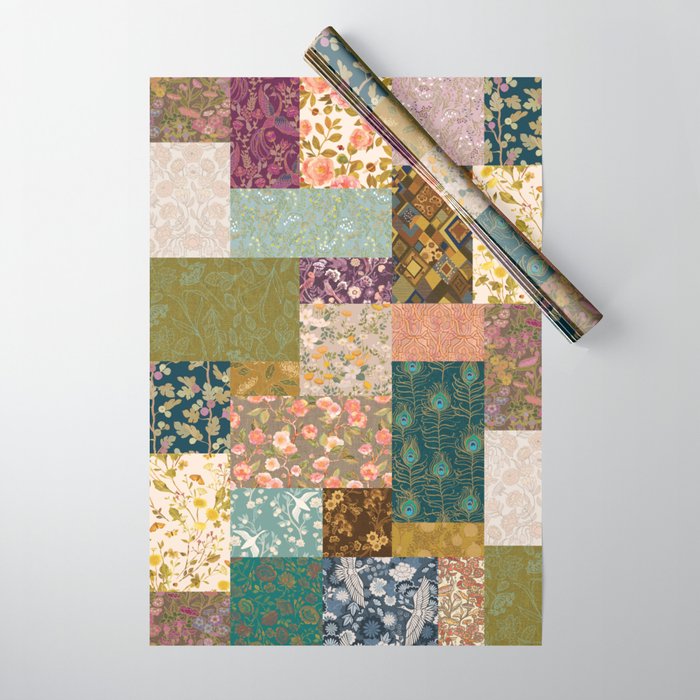 Pashmina Patchwork Wrapping Paper Gallery Image 1