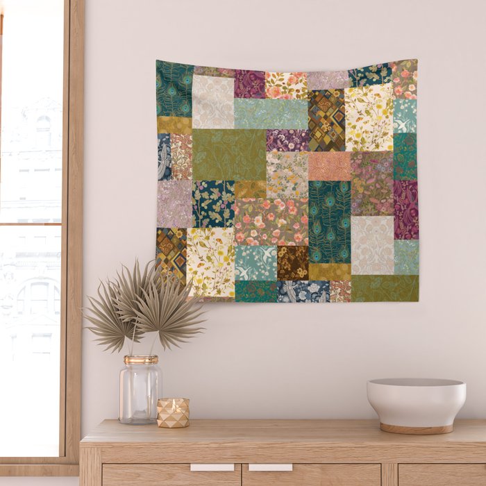 Pashmina Patchwork Wall Tapestry Gallery Image 2