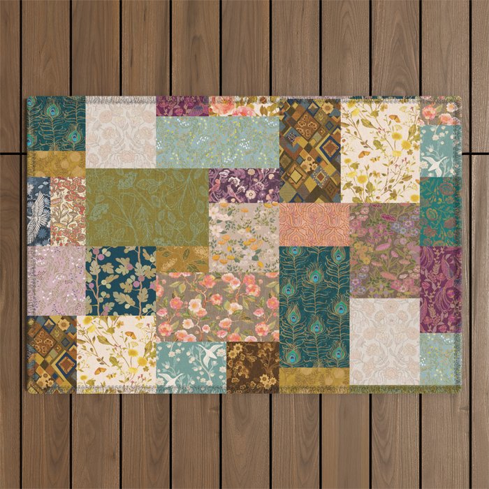 Pashmina Patchwork Outdoor Rug Gallery Image 1