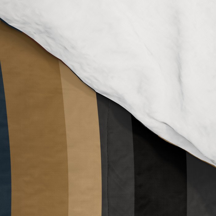Wavy Stripes V - Dark Vintage  Comforter Gallery Image 4