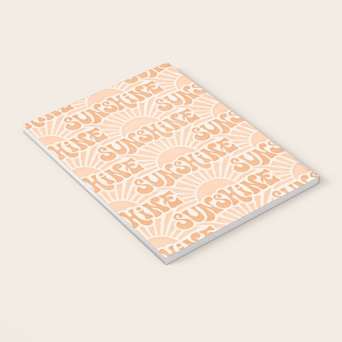Sunshine - peach and copper  Notebook Gallery Image 3
