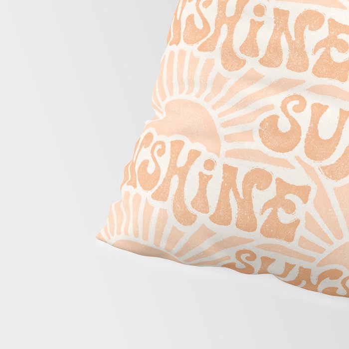 Sunshine - peach and copper  Pillow Sham Gallery Image 4