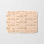Sunshine - peach and copper  Bath Mat Gallery Image 1