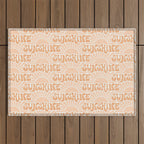 Sunshine - peach and copper  Outdoor Rug Gallery Image 1