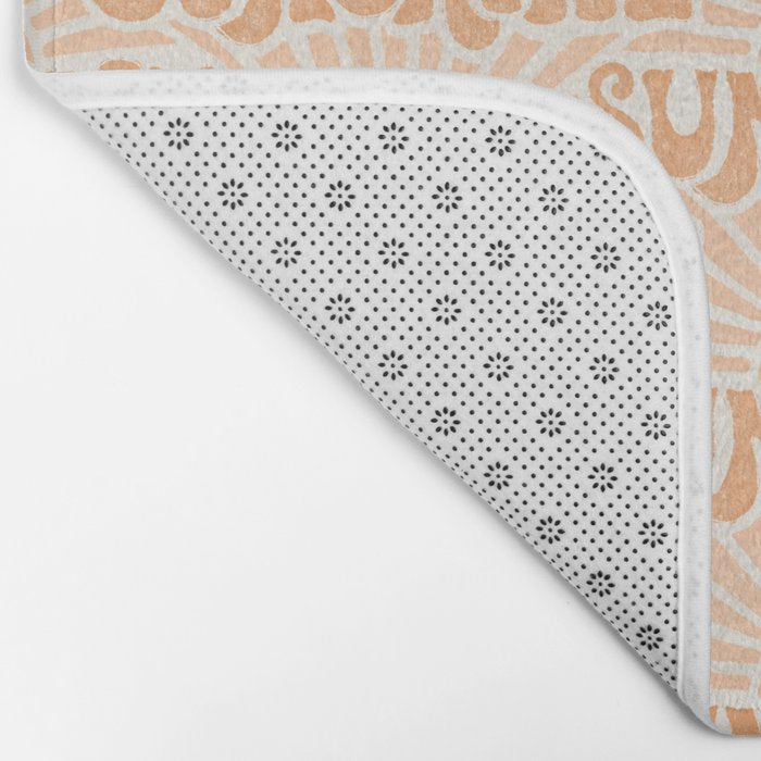 Sunshine - peach and copper  Bath Mat Gallery Image 2