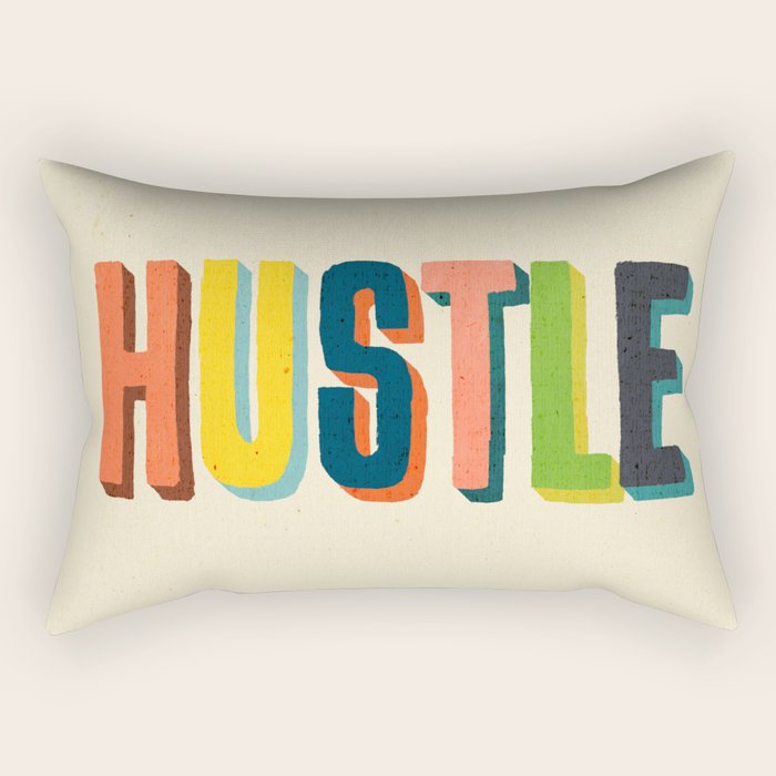 Hustle Rectangular Pillow Gallery Image 2