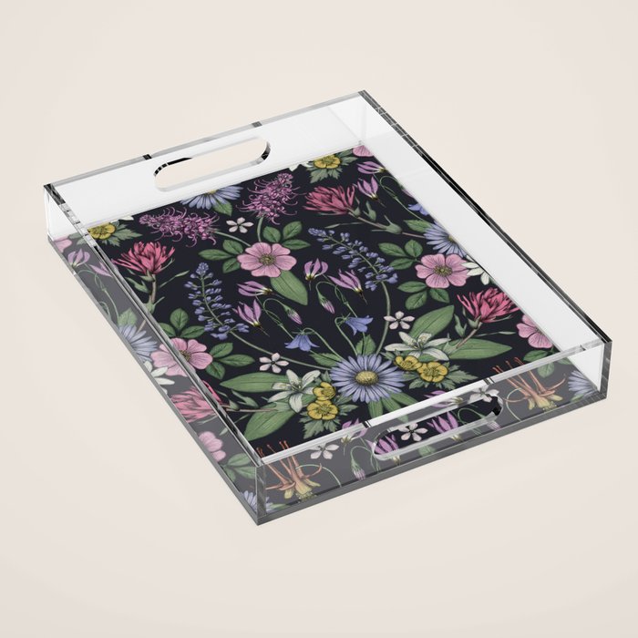 Mount Rainier Wildflowers Acrylic Tray Gallery Image 1