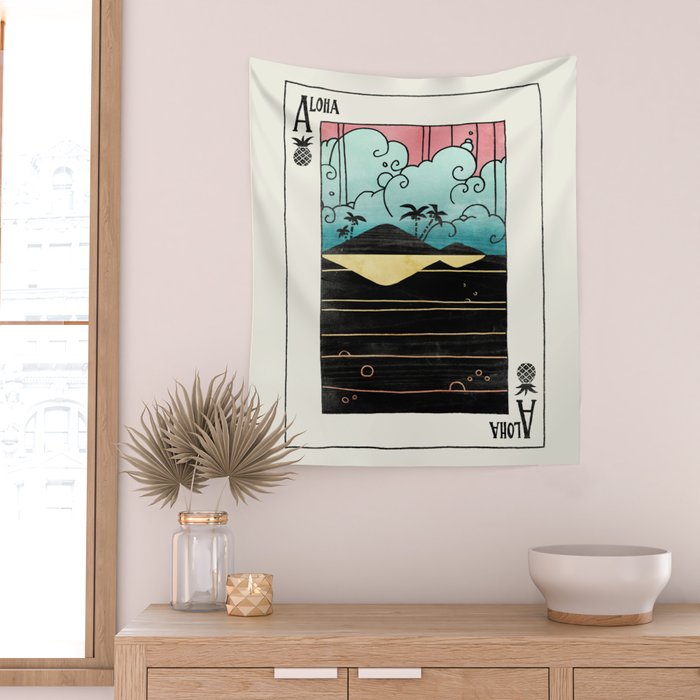 Ace of Aloha Wall Tapestry Gallery Image 2