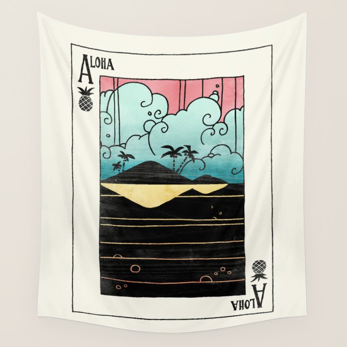 Ace of Aloha Wall Tapestry Gallery Image 1