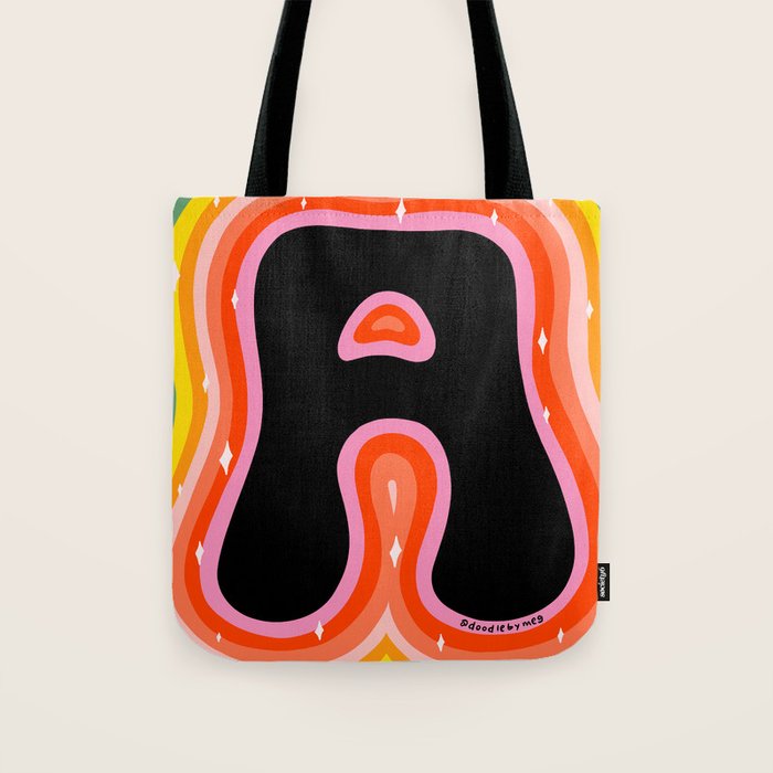 Rainbow A Tote Bag Gallery Image 1