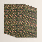 Dark Botanical Pattern Wrapping Paper Gallery Image 3