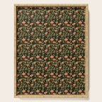 Dark Botanical Pattern Serving Tray Gallery Image 1