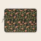 Dark Botanical Pattern Laptop Sleeve Gallery Image 1