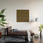Dark Botanical Pattern Wood Wall Art Gallery Image 2