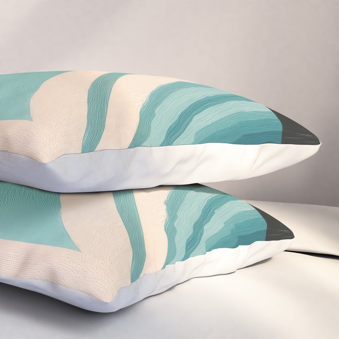 Retro Geometric Shapes 1 Pillow Sham Gallery Image 3
