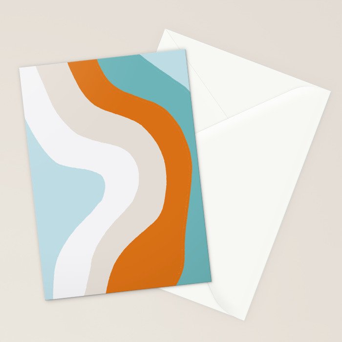 moab, teal & orange Stationery Card Gallery Image 2