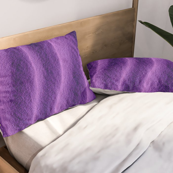 Sand Ripples - Purple Pillow Sham Gallery Image 2