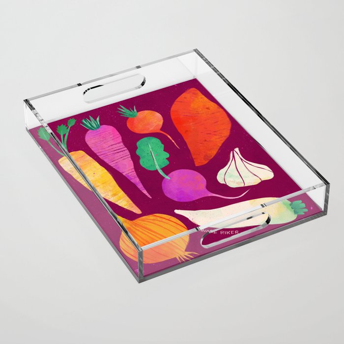 Root Vegetables Acrylic Tray Gallery Image 1