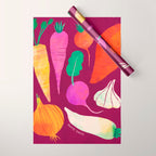 Root Vegetables Wrapping Paper Gallery Image 1