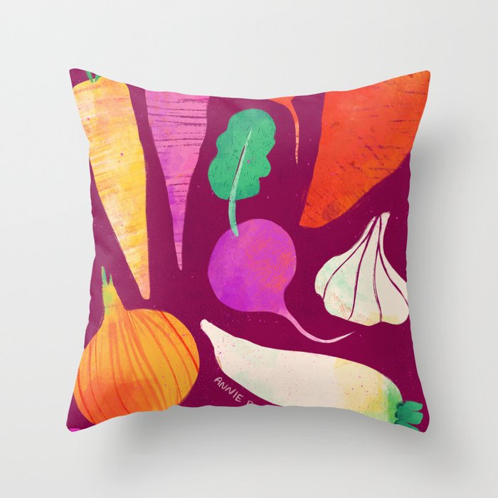 Root Vegetables Throw Pillow Gallery Image 6