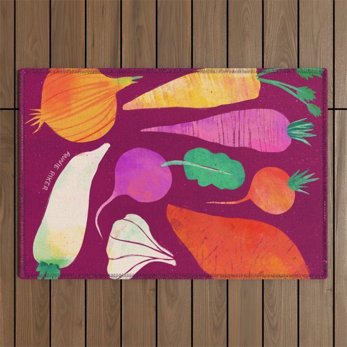Root Vegetables Outdoor Rug Gallery Image 1