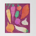 Root Vegetables Throw Blanket Gallery Image 2