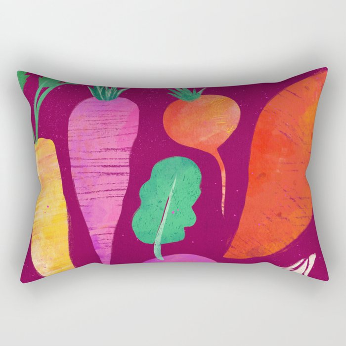 Root Vegetables Rectangular Pillow Gallery Image 1