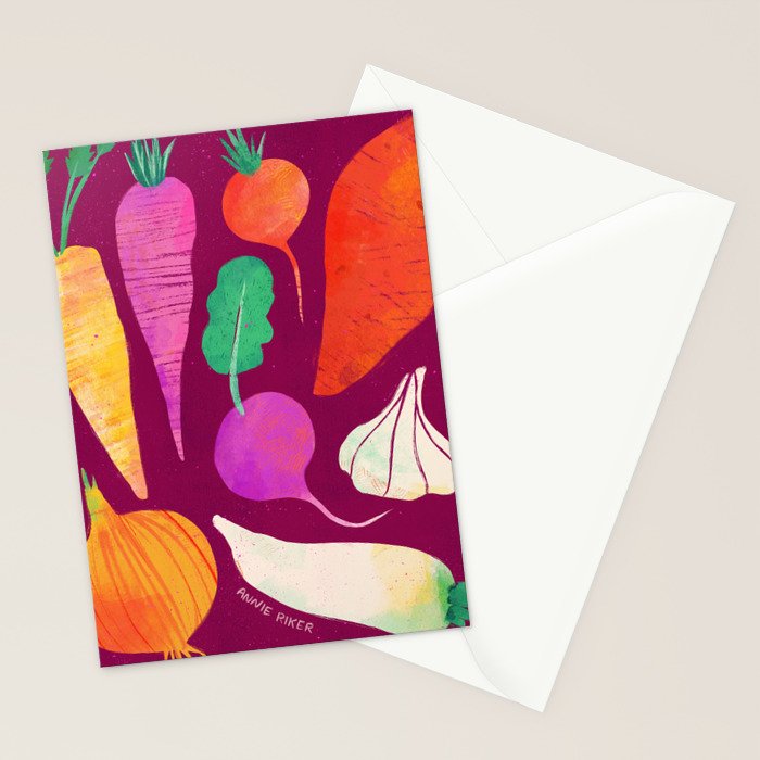 Root Vegetables Stationery Card Gallery Image 2