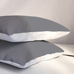 Charcoal Grey Pillow Sham Gallery Image 3