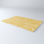 Rustic Herringbone in Yellow Rug Gallery Image 3