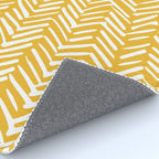 Rustic Herringbone in Yellow Rug Gallery Image 4