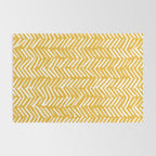 Rustic Herringbone in Yellow Rug Gallery Image 2