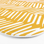 Rustic Herringbone in Yellow Bath Mat Gallery Image 3