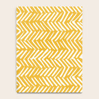 Rustic Herringbone in Yellow Notebook Gallery Image 4