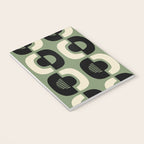 Mid Century Modern Decor 114 Black and Sage Green Notebook Gallery Image 3
