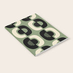 Mid Century Modern Decor 114 Black and Sage Green Notebook Gallery Image 2