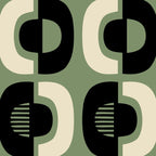 Mid Century Modern Decor 114 Black and Sage Green Coffee Mug Gallery Image 2