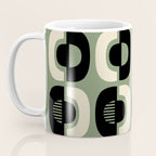 Mid Century Modern Decor 114 Black and Sage Green Coffee Mug Gallery Image 3