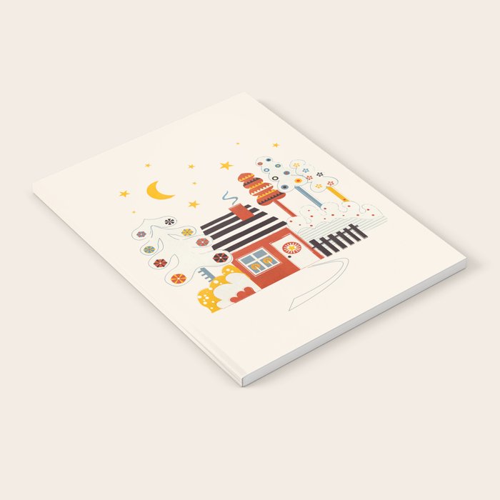 Christmas Winter Hut Illustration Notebook Gallery Image 2