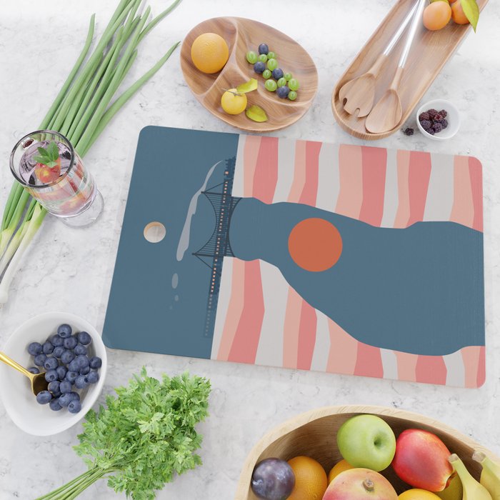 Cat Landscape 14 Cutting Board Gallery Image 2