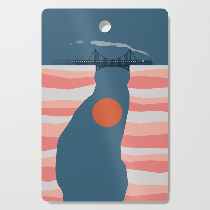 Cat Landscape 14 Cutting Board Gallery Image 1