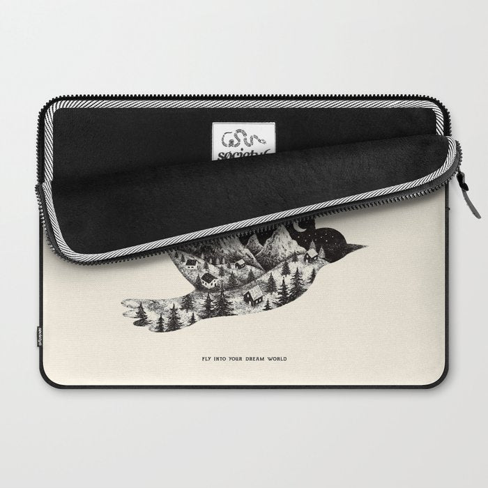 FLY INTO YOUR DREAM WORLD Laptop Sleeve Gallery Image 2